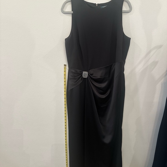 Ralph Lauren Dresses & Skirts - Ralph Lauren Black Sleeveless Midi Dress with Decorative Buckle
